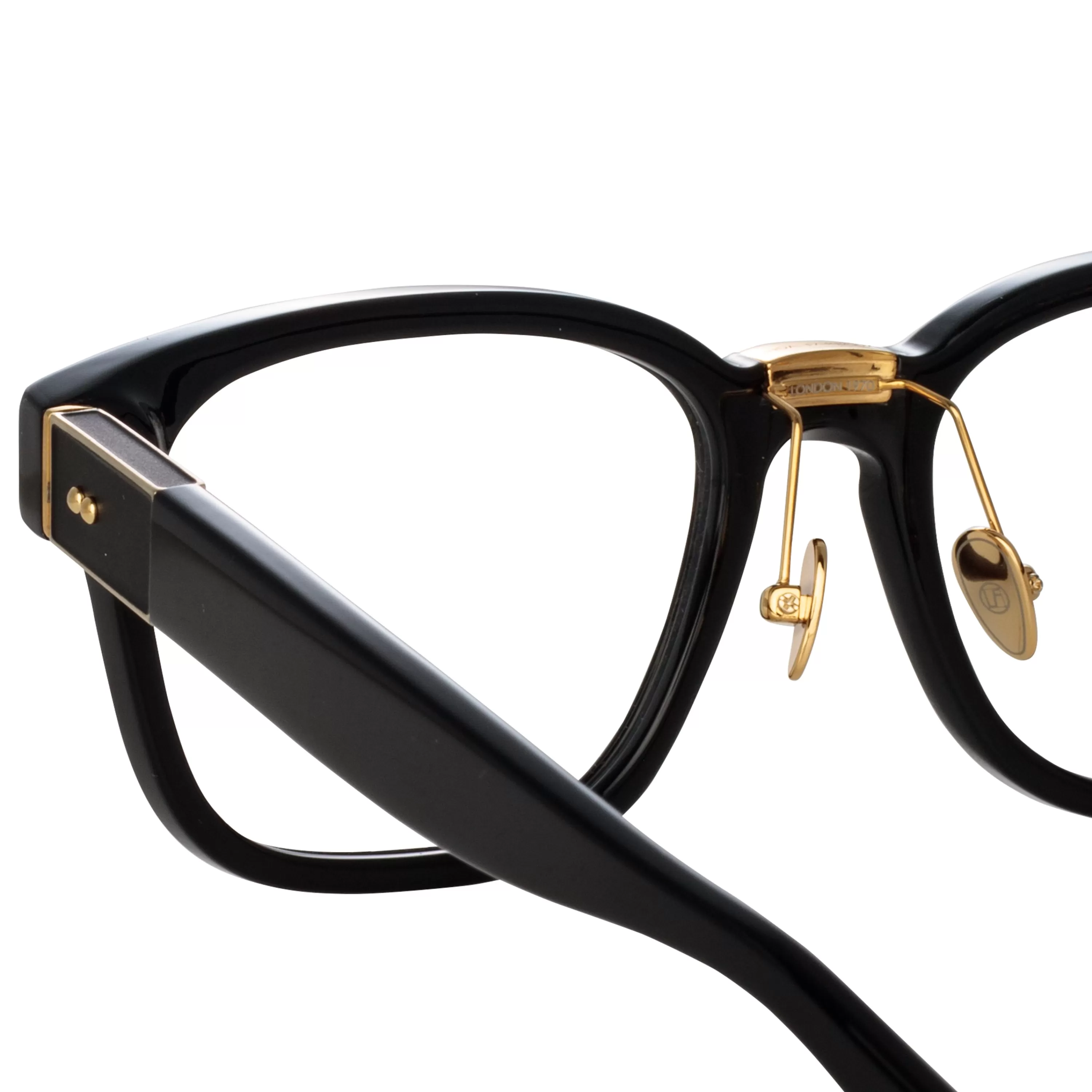 steffen_a_optical_dframe_in_black_asian_fit_4.webp LINDA FARROW (U.K.) Steffen A Optical D-Frame in Black (Asian Fit)