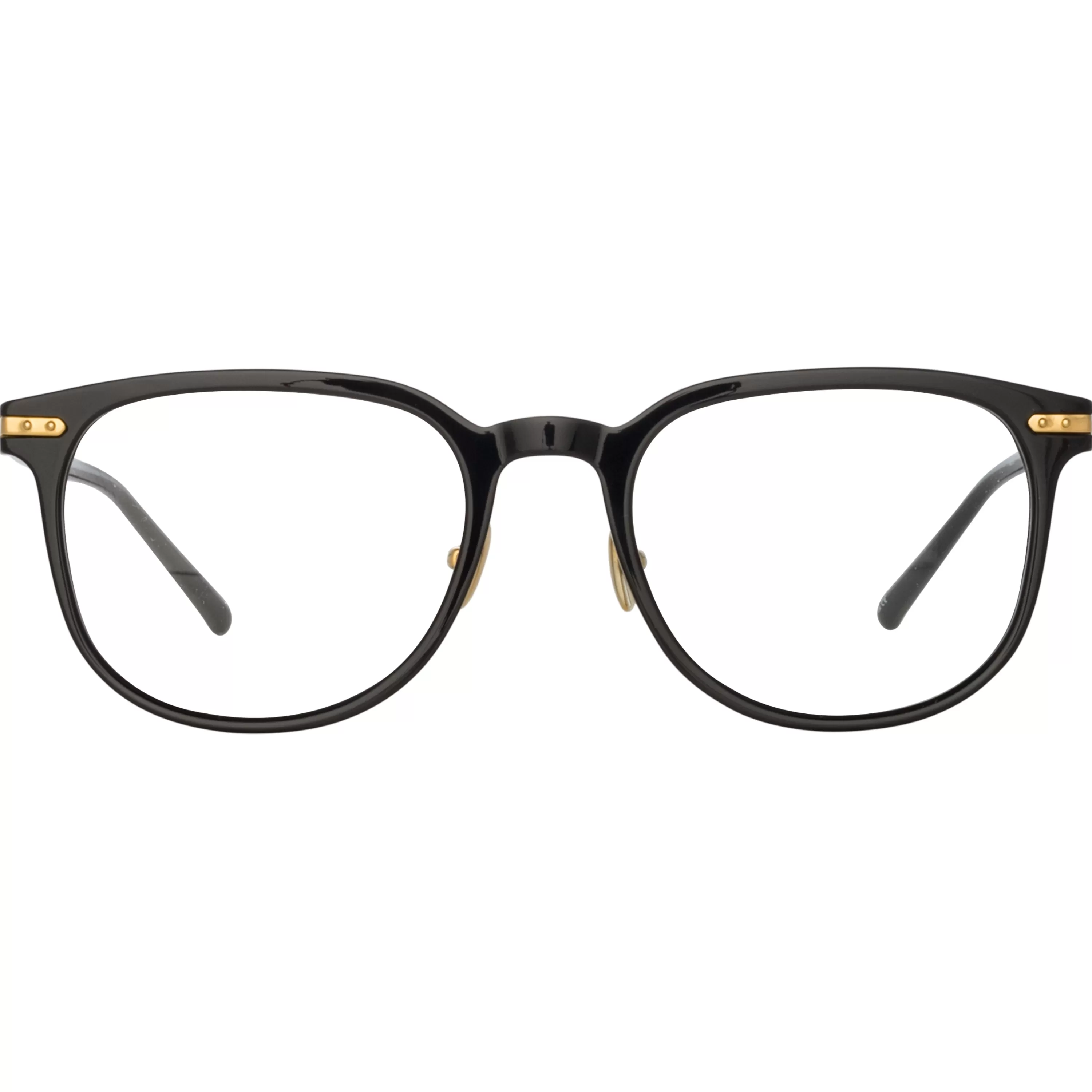 LINDA FARROW (U.K.) Sullivan Optical D-Frame in Black (Asian Fit)