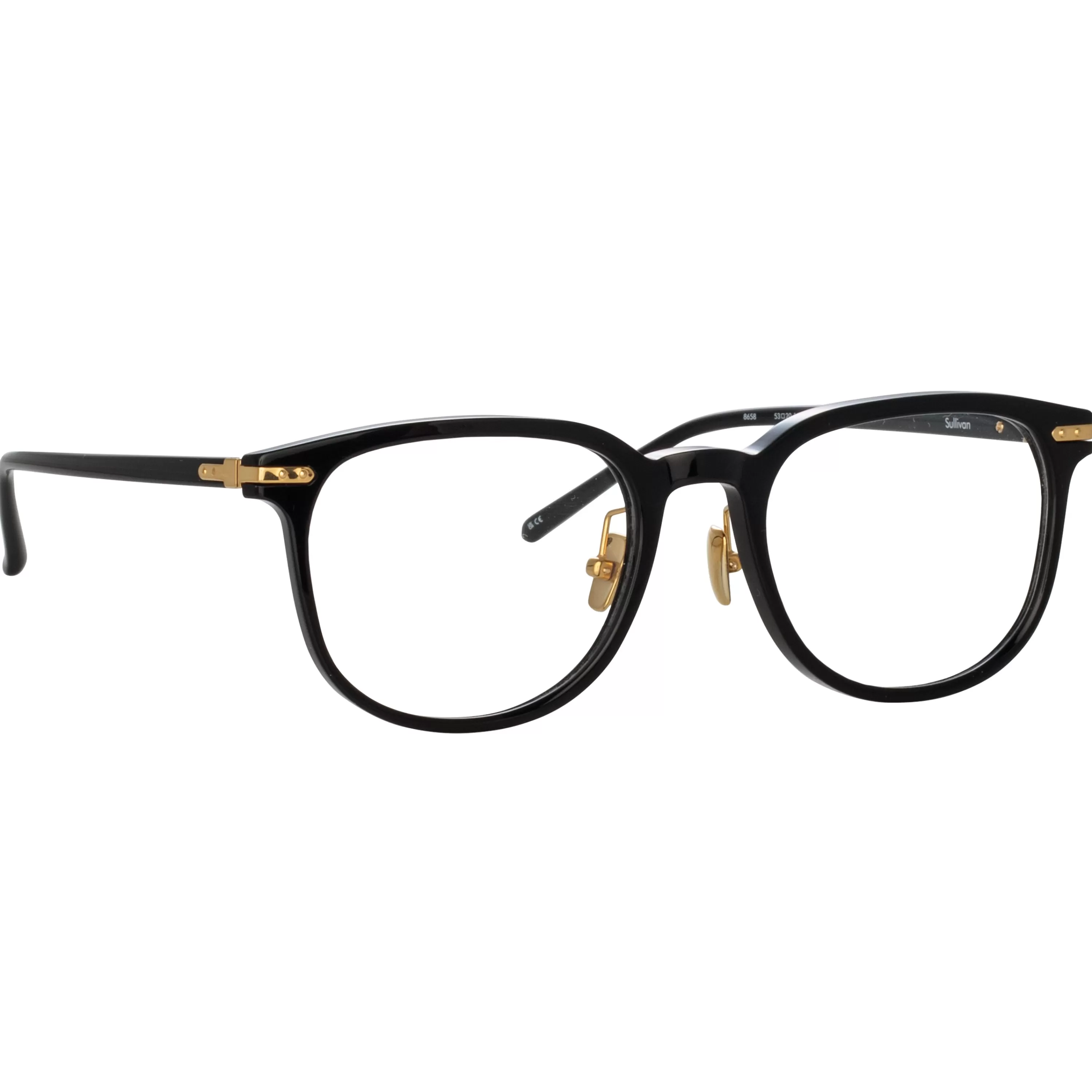sullivan_optical_dframe_in_black_asian_fit_2.webp LINDA FARROW (U.K.) Sullivan Optical D-Frame in Black (Asian Fit)