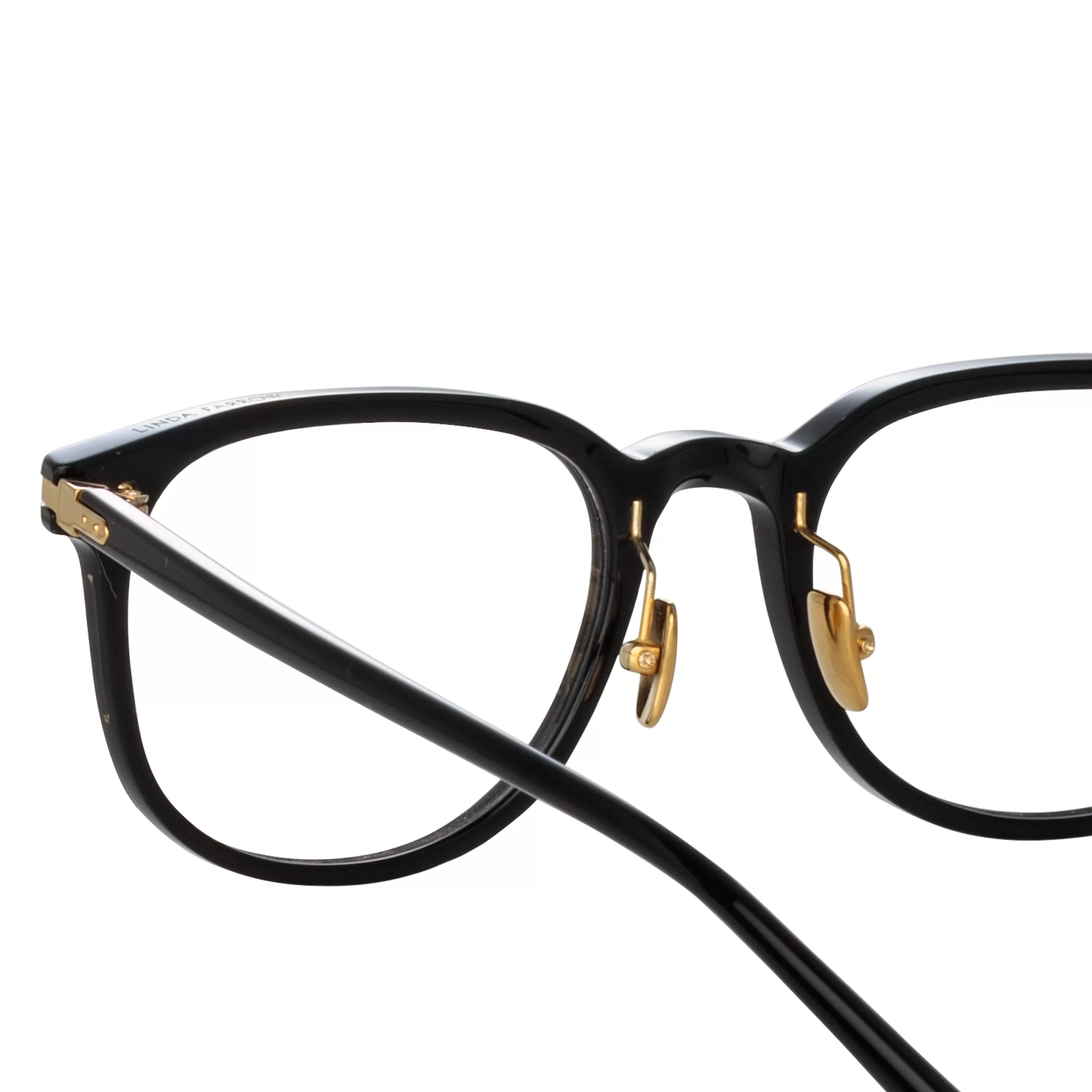 sullivan_optical_dframe_in_black_asian_fit_4.webp LINDA FARROW (U.K.) Sullivan Optical D-Frame in Black (Asian Fit)
