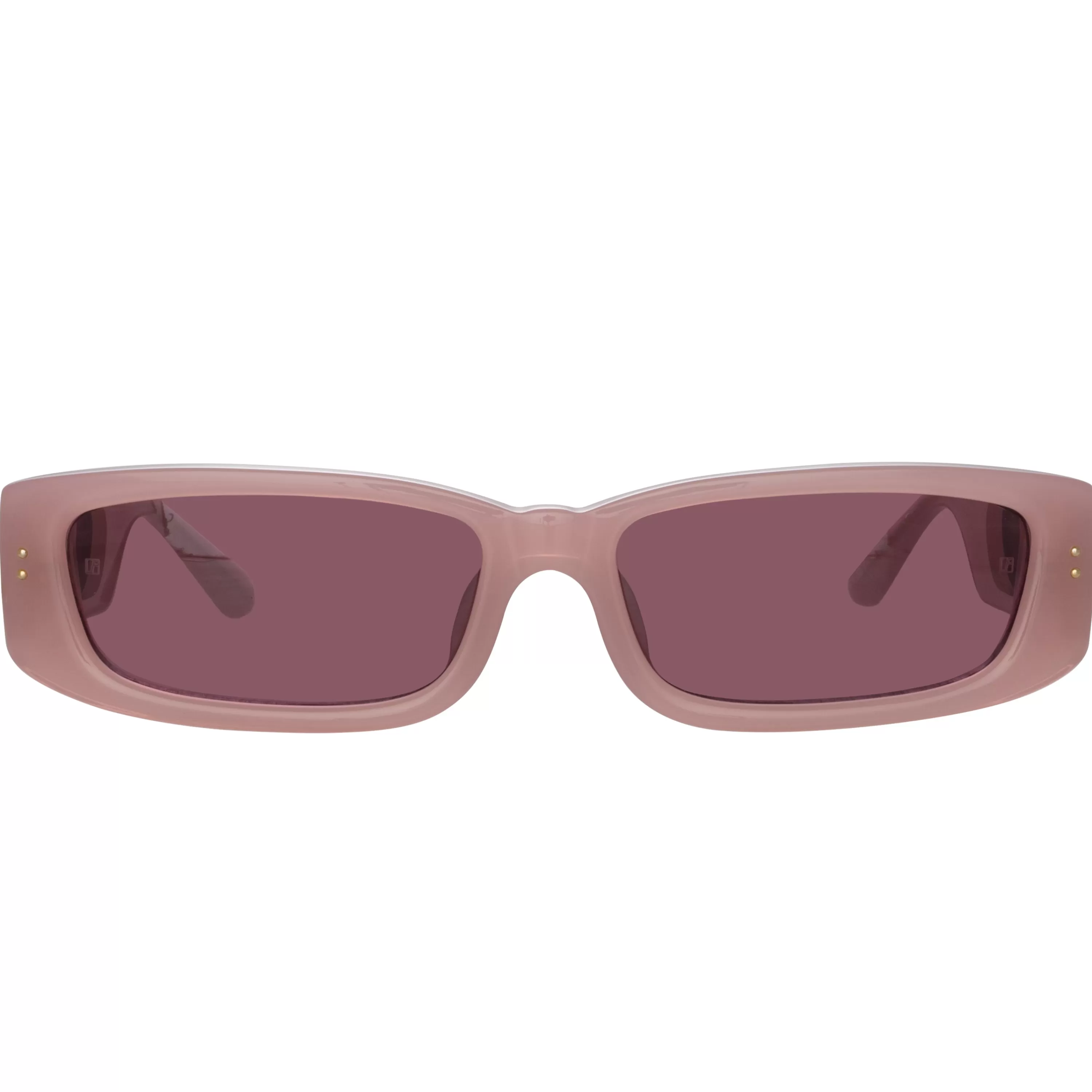 Women LINDA FARROW (U.K.) Talita Rectangular Sunglasses in Lilac