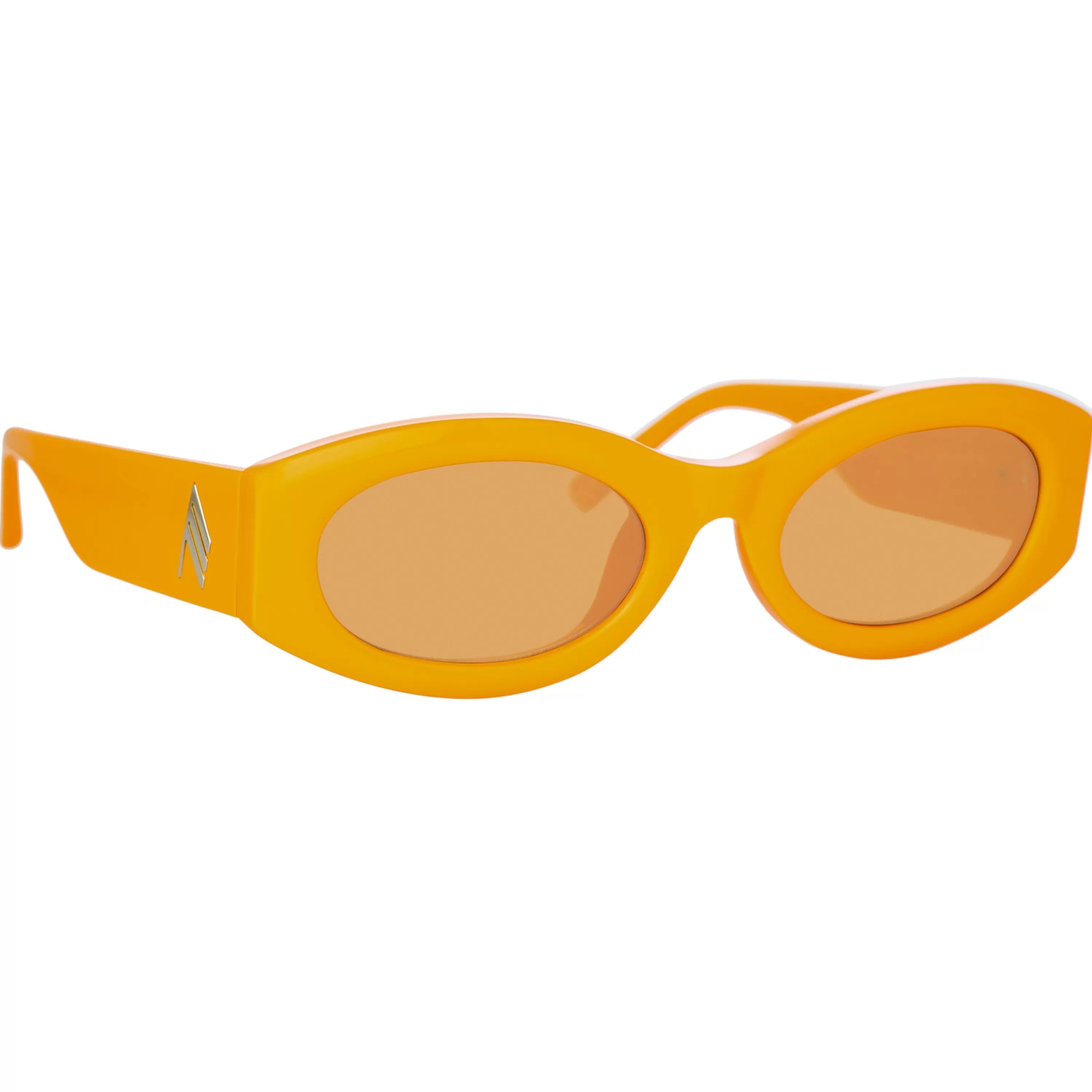 the_attico_berta_oval_sunglasses_in_orange_2.webp The Attico Berta Oval Sunglasses in Orange
