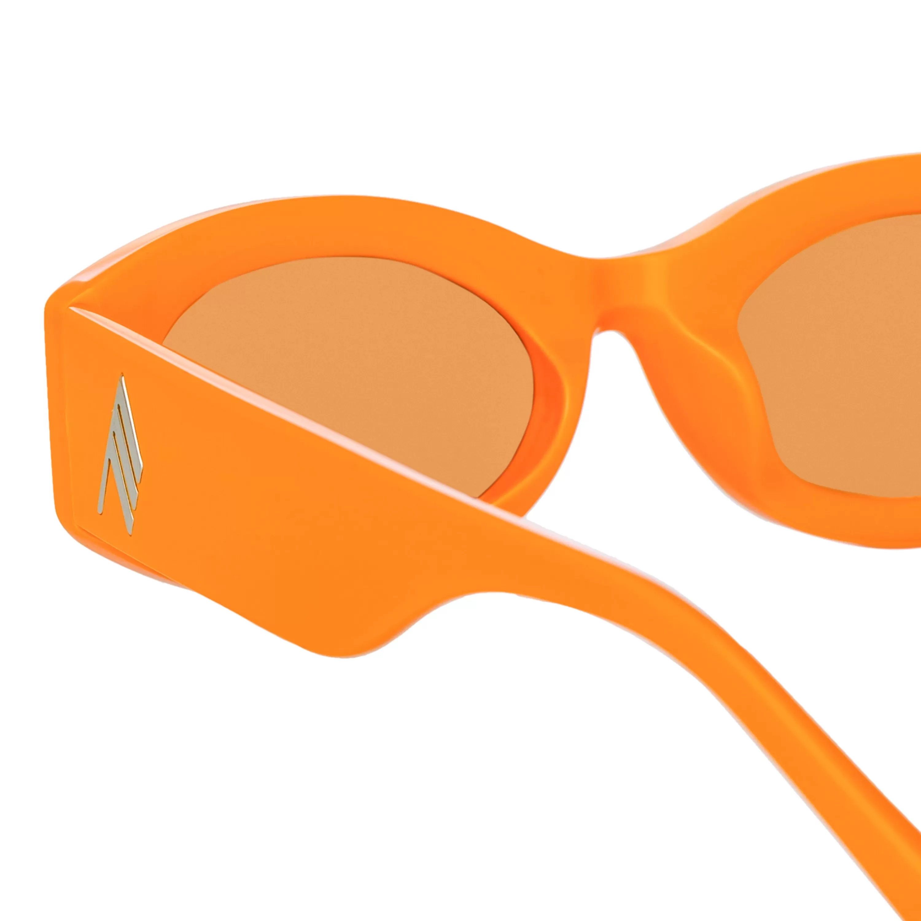 the_attico_berta_oval_sunglasses_in_orange_4.webp The Attico Berta Oval Sunglasses in Orange