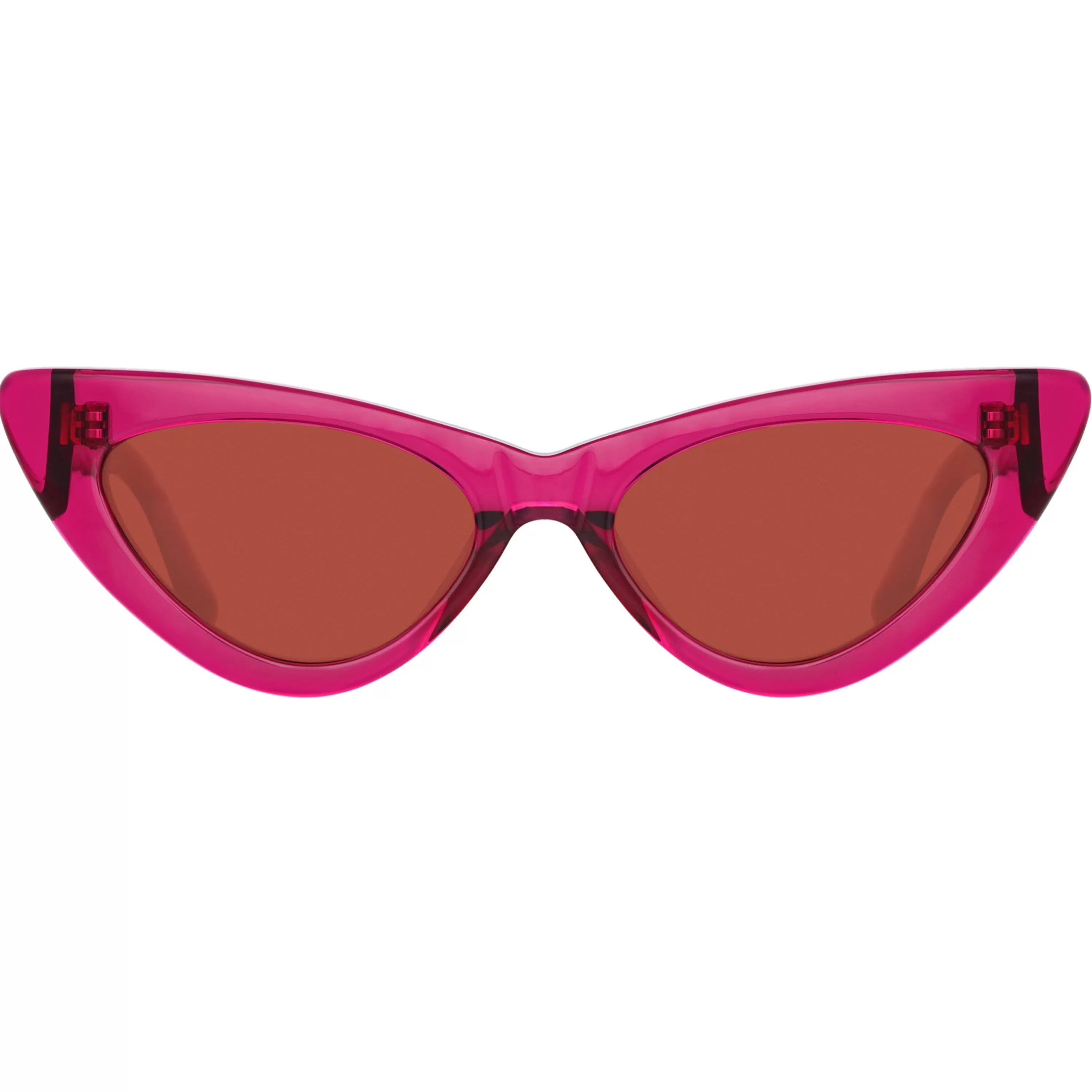 The Attico Dora Cat Eye Sunglasses in Maroon