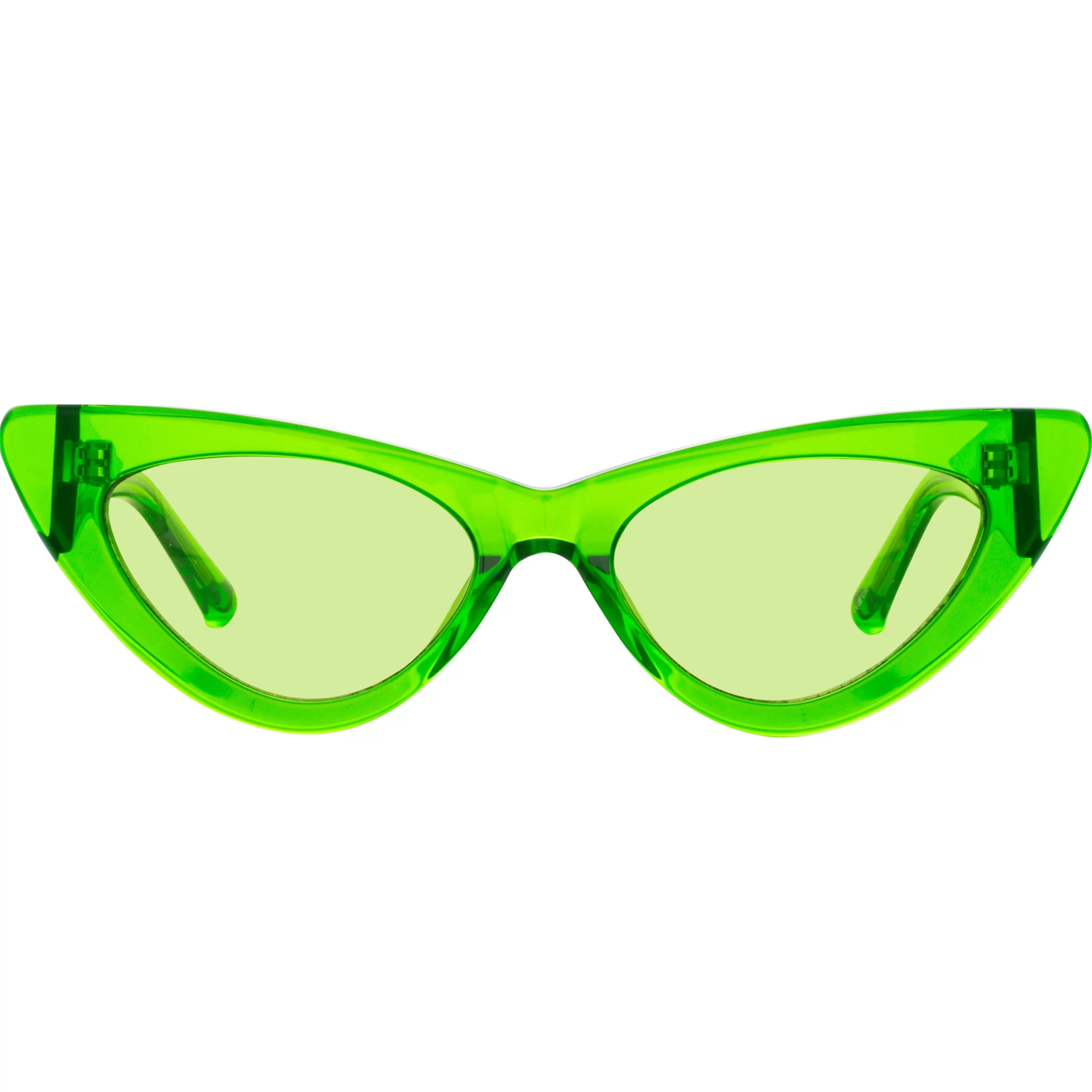The Attico Dora D-Frame Sunglasses in Green