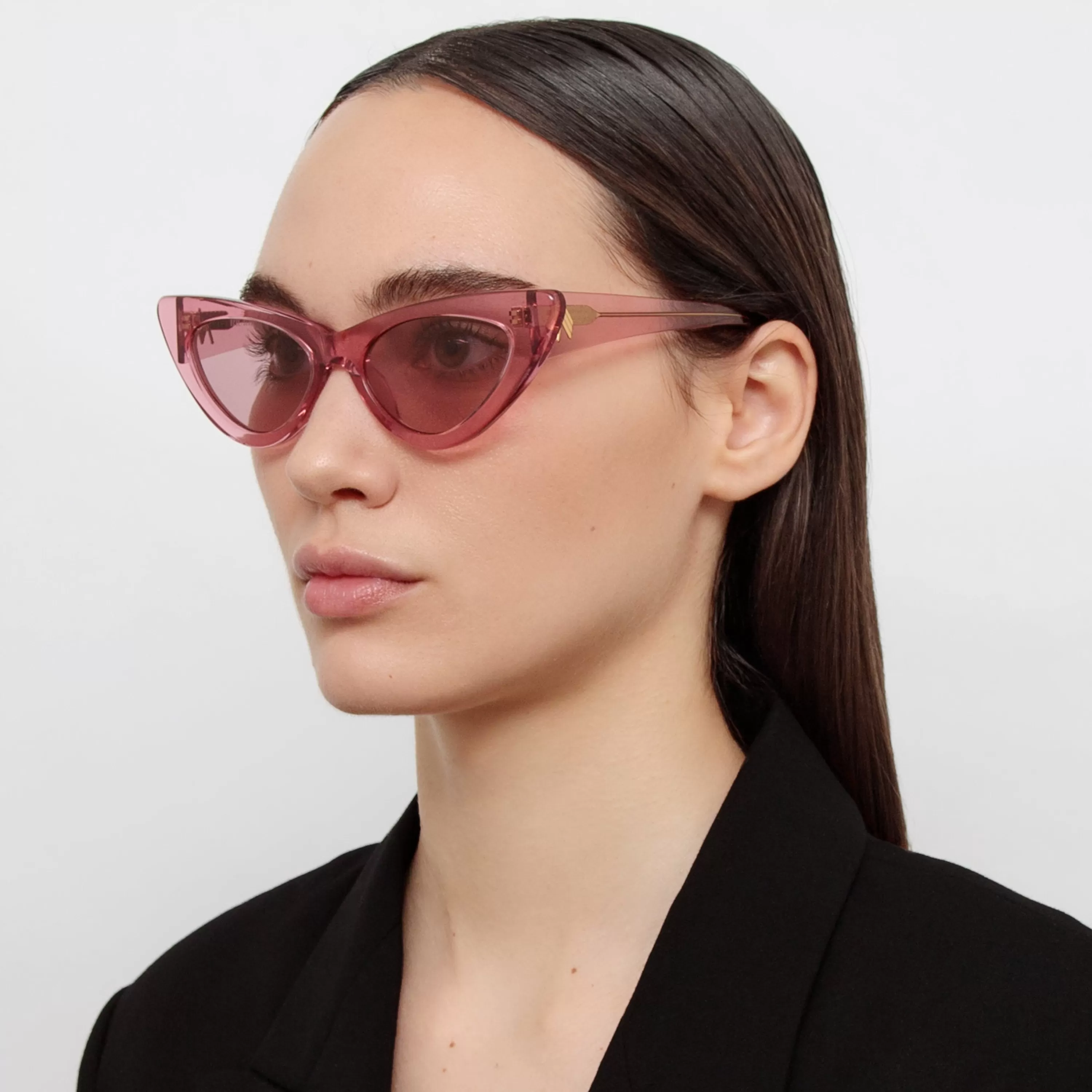 The Attico Dora D-Frame Sunglasses in Pink