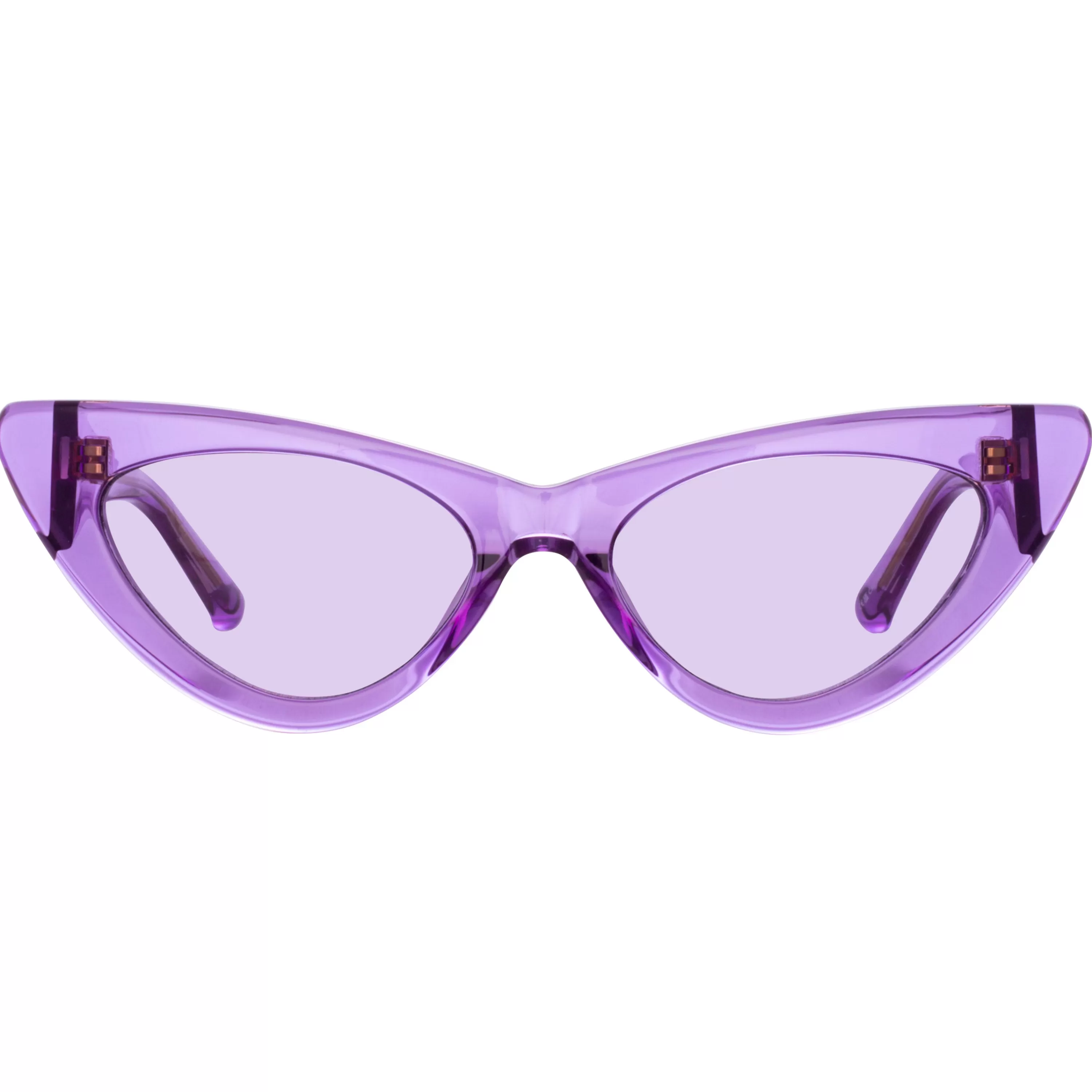 The Attico Dora D-Frame Sunglasses in Purple