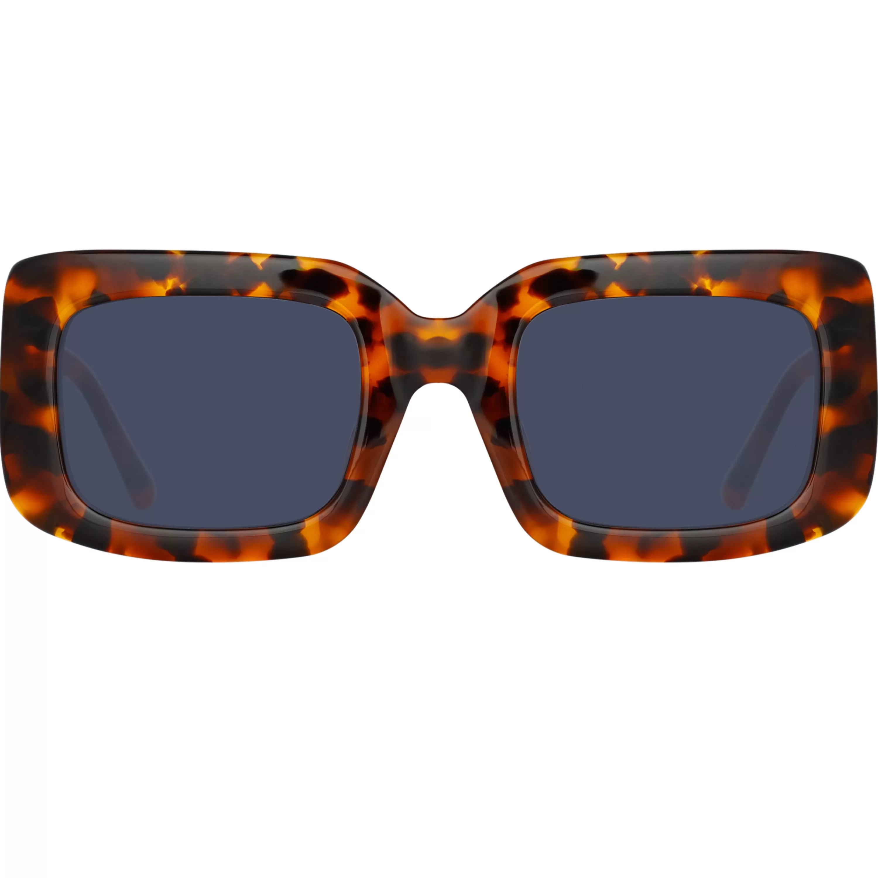 The Attico Jorja Rectangular Sunglasses in Tortoiseshell