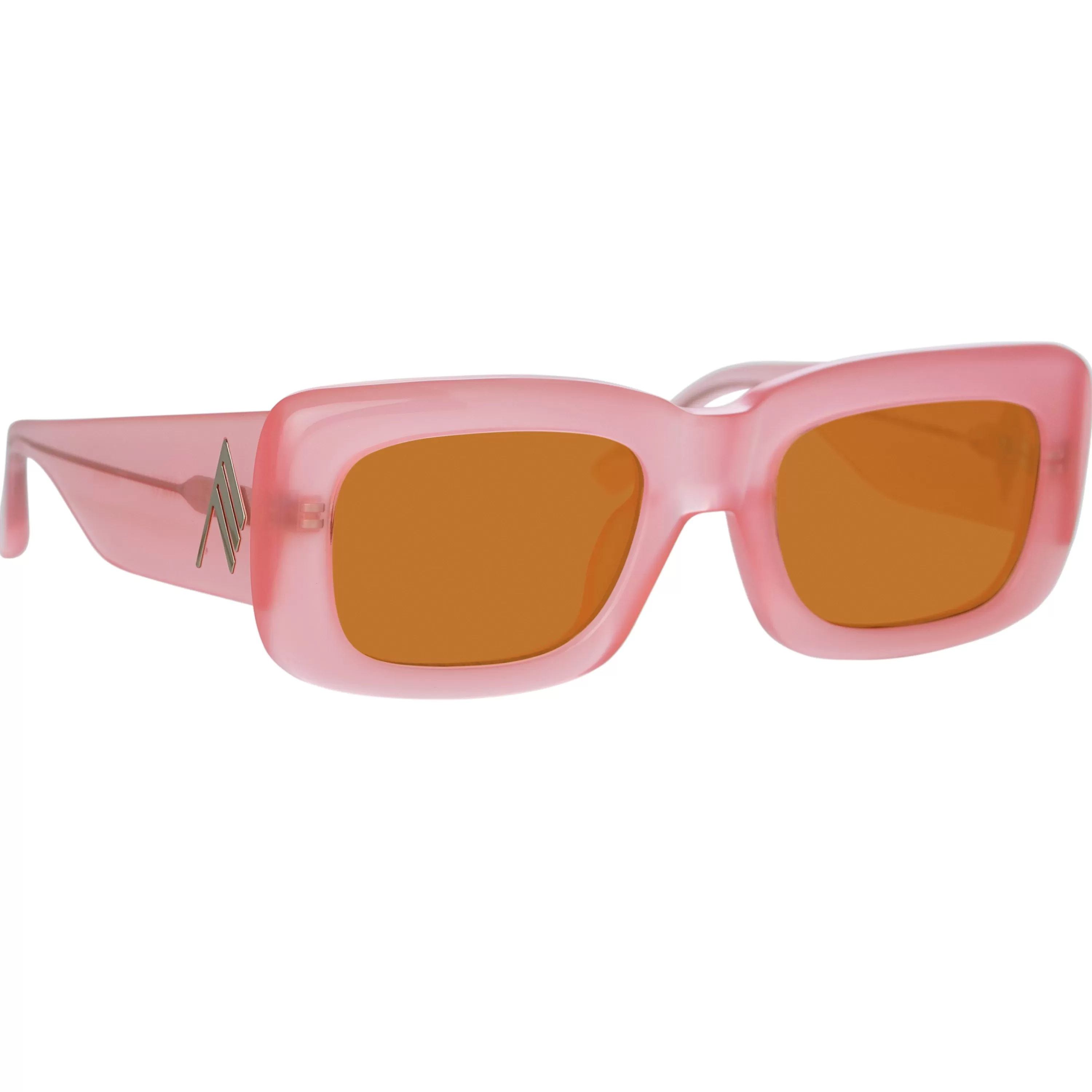 the_attico_marfa_rectangular_sunglasses_in_pink_2.webp LINDA FARROW (U.K.) The Attico Marfa Rectangular Sunglasses in Pink