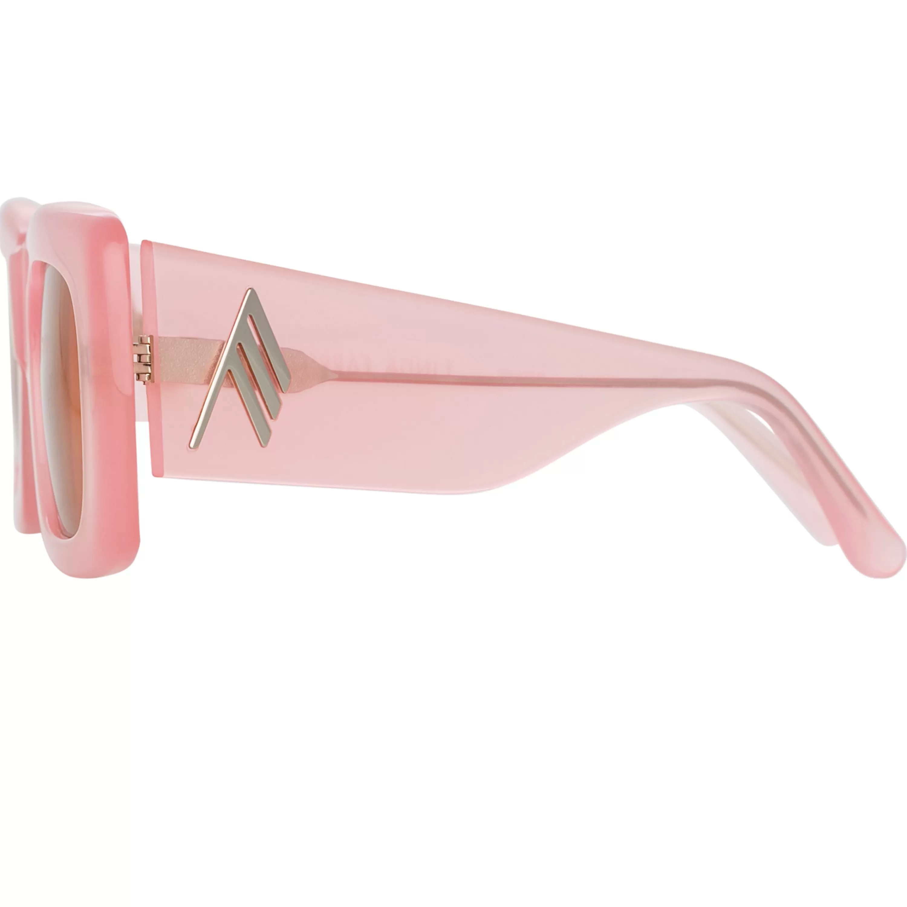 the_attico_marfa_rectangular_sunglasses_in_pink_3.webp LINDA FARROW (U.K.) The Attico Marfa Rectangular Sunglasses in Pink