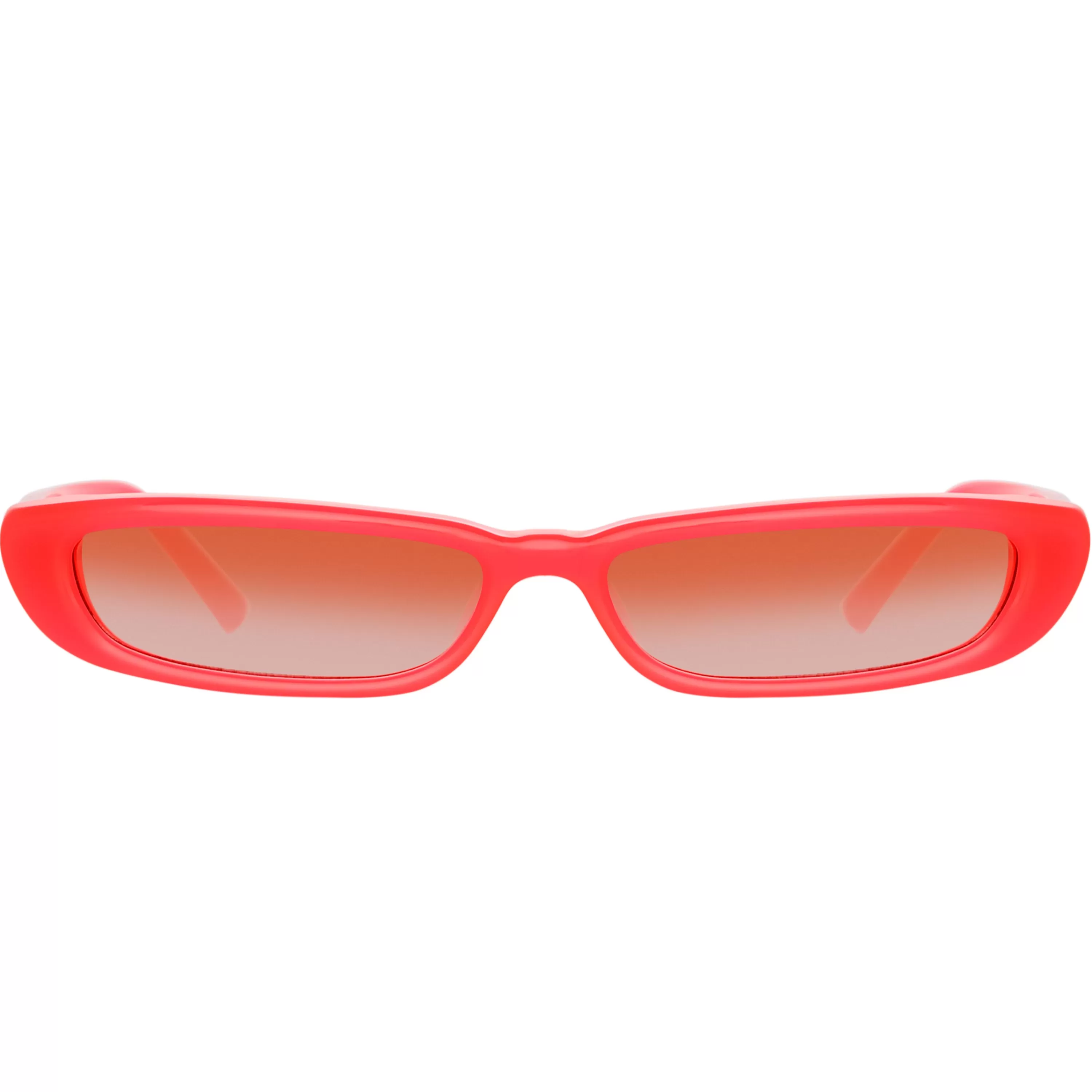 The Attico Thea Angular Sunglasses in Neon Pink