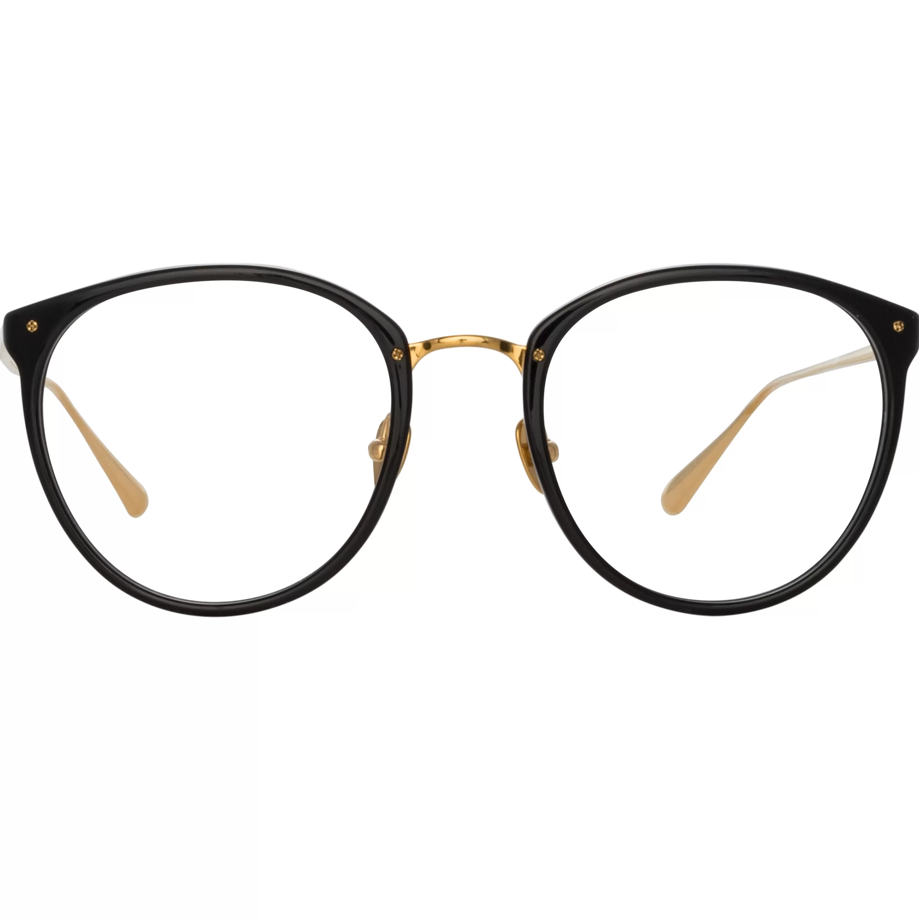 Women Linda Farrow The Calthorpe | Oval Optical Frame in Black (C85)