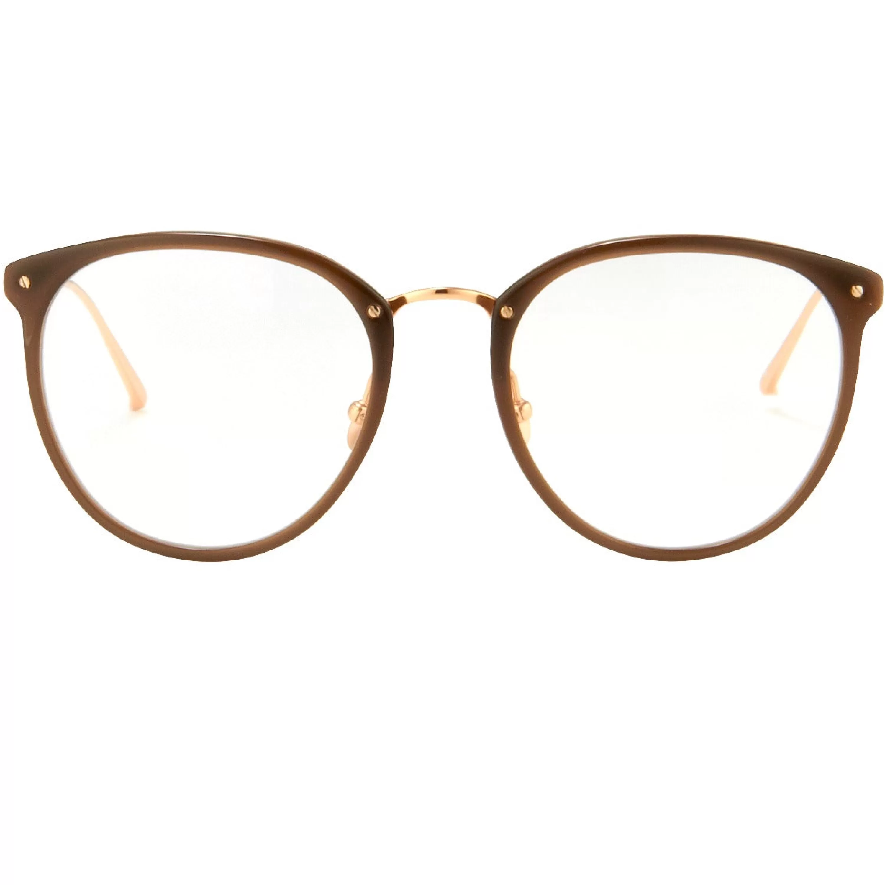 Women Linda Farrow The Calthorpe | Oval Optical Frame in Brown (C6)