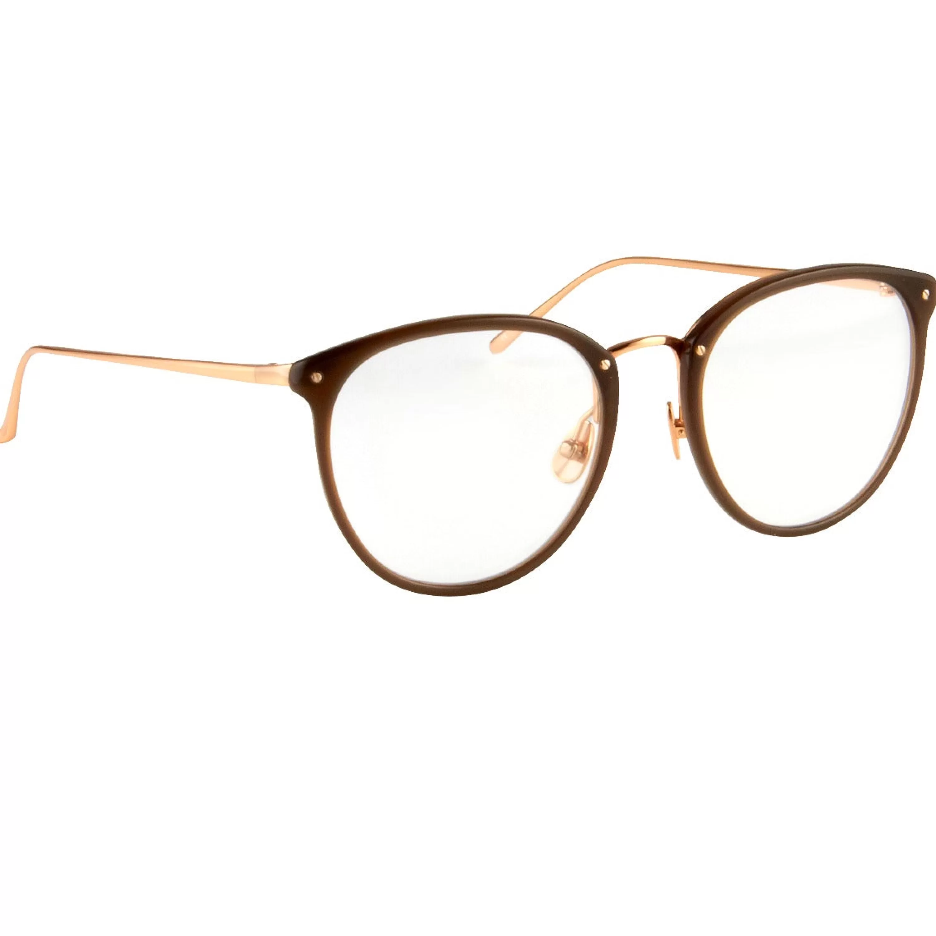 the_calthorpe__oval_optical_frame_in_brown_c_2.webp Women Linda Farrow The Calthorpe | Oval Optical Frame in Brown (C6)