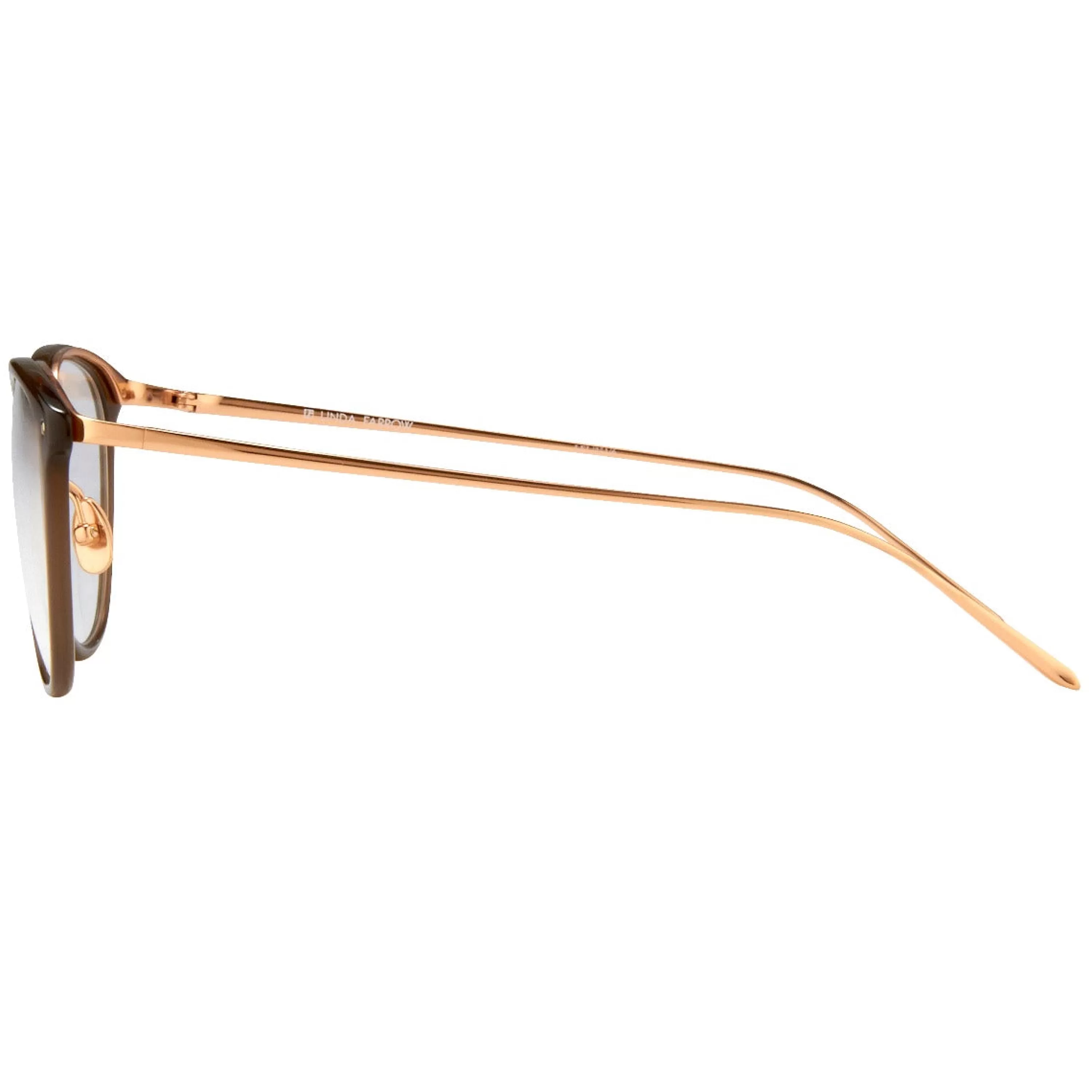 the_calthorpe__oval_optical_frame_in_brown_c_3.webp Women Linda Farrow The Calthorpe | Oval Optical Frame in Brown (C6)