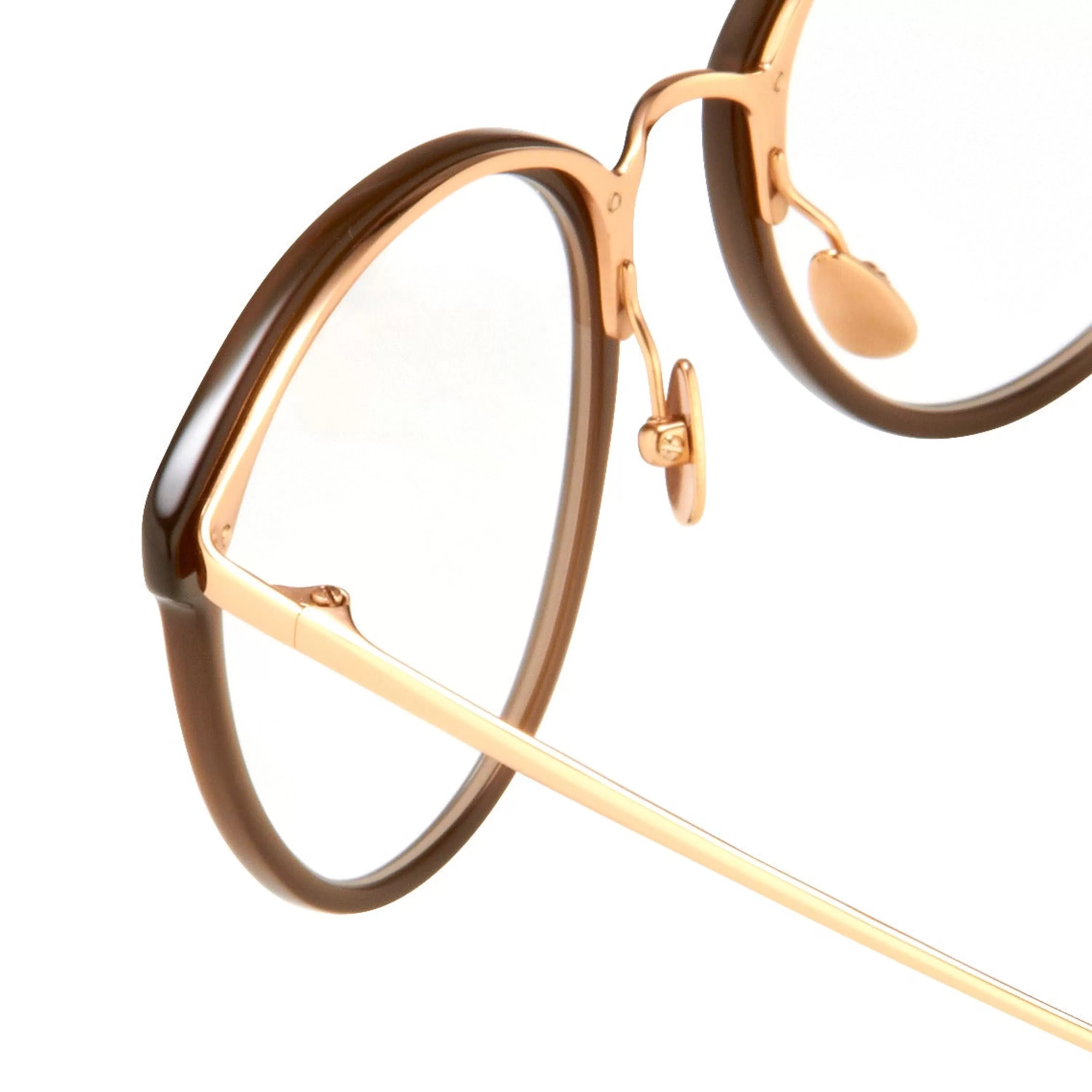 the_calthorpe__oval_optical_frame_in_brown_c_4.webp Women Linda Farrow The Calthorpe | Oval Optical Frame in Brown (C6)
