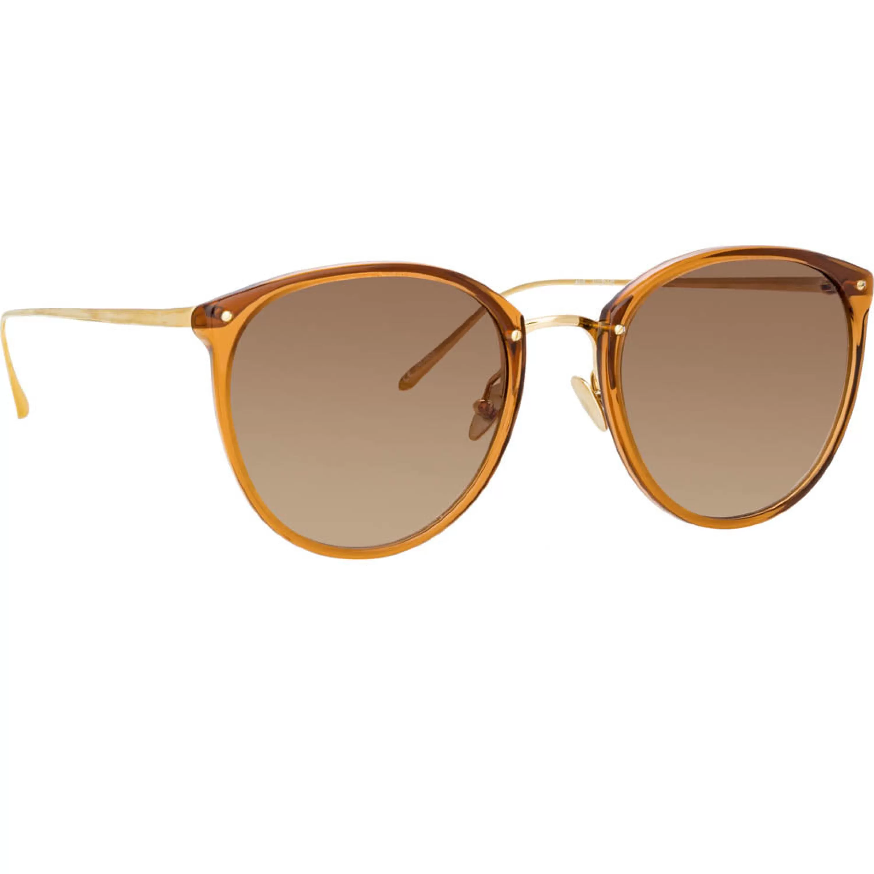 the_calthorpe__oval_sunglasses_in_brown_frame_c_2.webp Linda Farrow The Calthorpe | Oval Sunglasses in Brown Frame (C75)