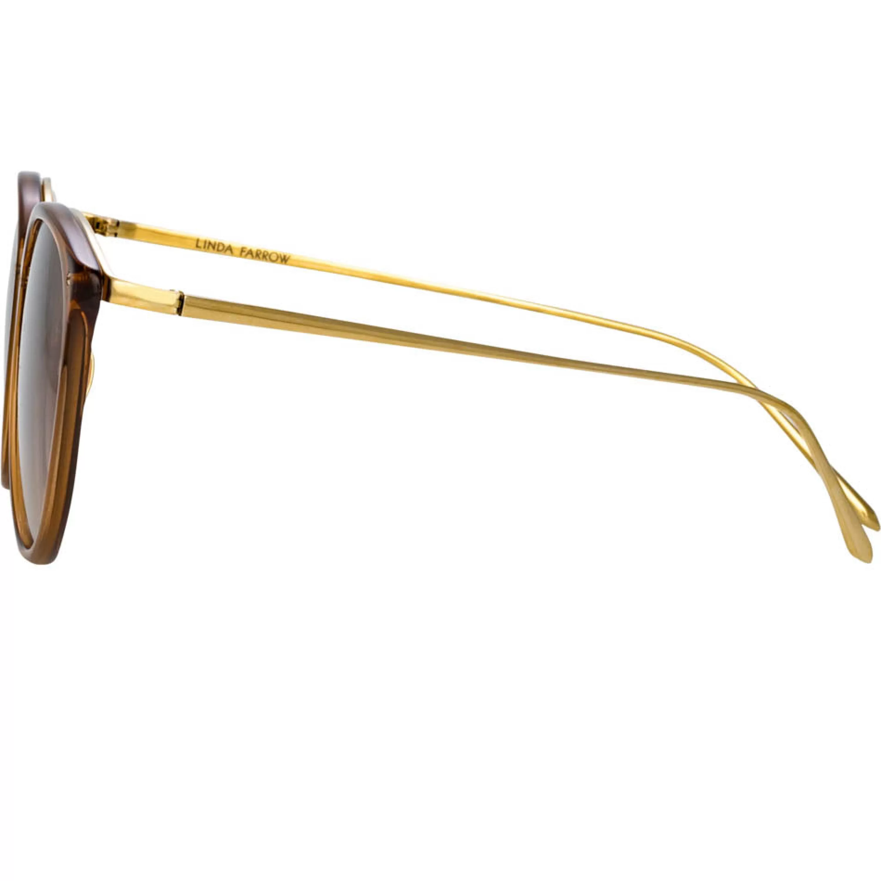 the_calthorpe__oval_sunglasses_in_brown_frame_c_3.webp Linda Farrow The Calthorpe | Oval Sunglasses in Brown Frame (C75)
