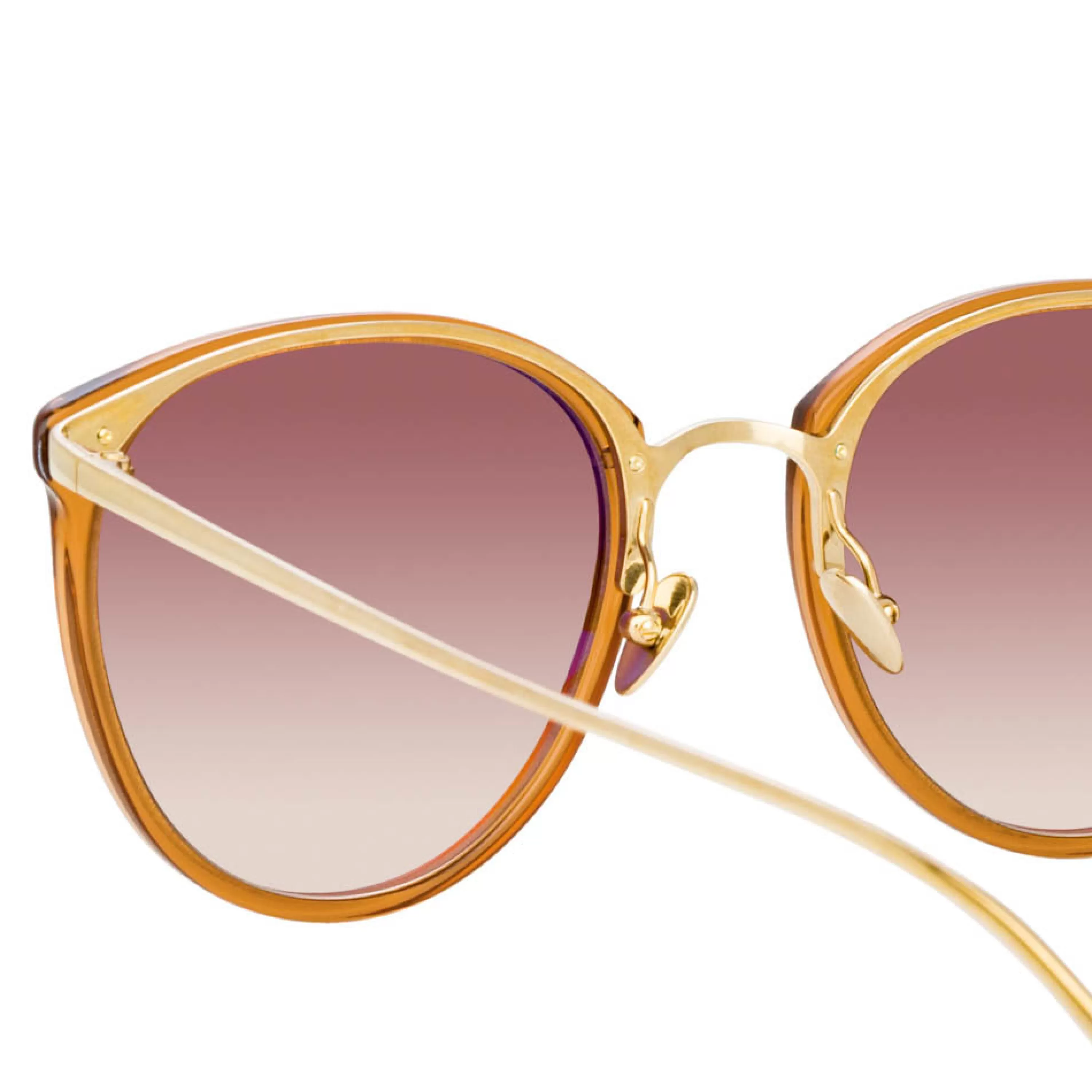 the_calthorpe__oval_sunglasses_in_brown_frame_c_4.webp Linda Farrow The Calthorpe | Oval Sunglasses in Brown Frame (C75)