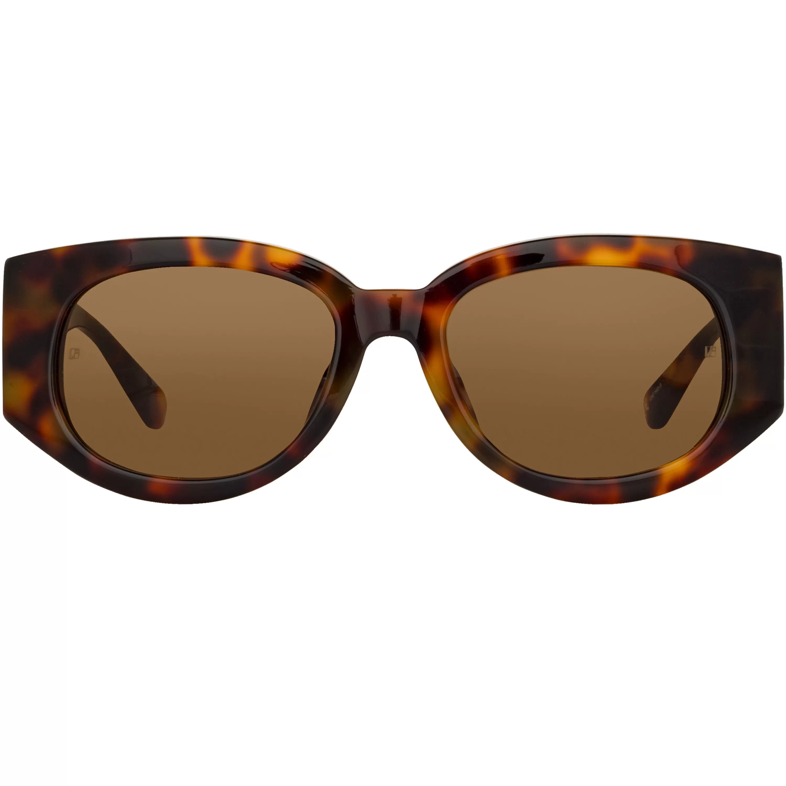 Women Linda Farrow The Debbie | D-Frame Sunglasses in Tortoiseshell (C2)