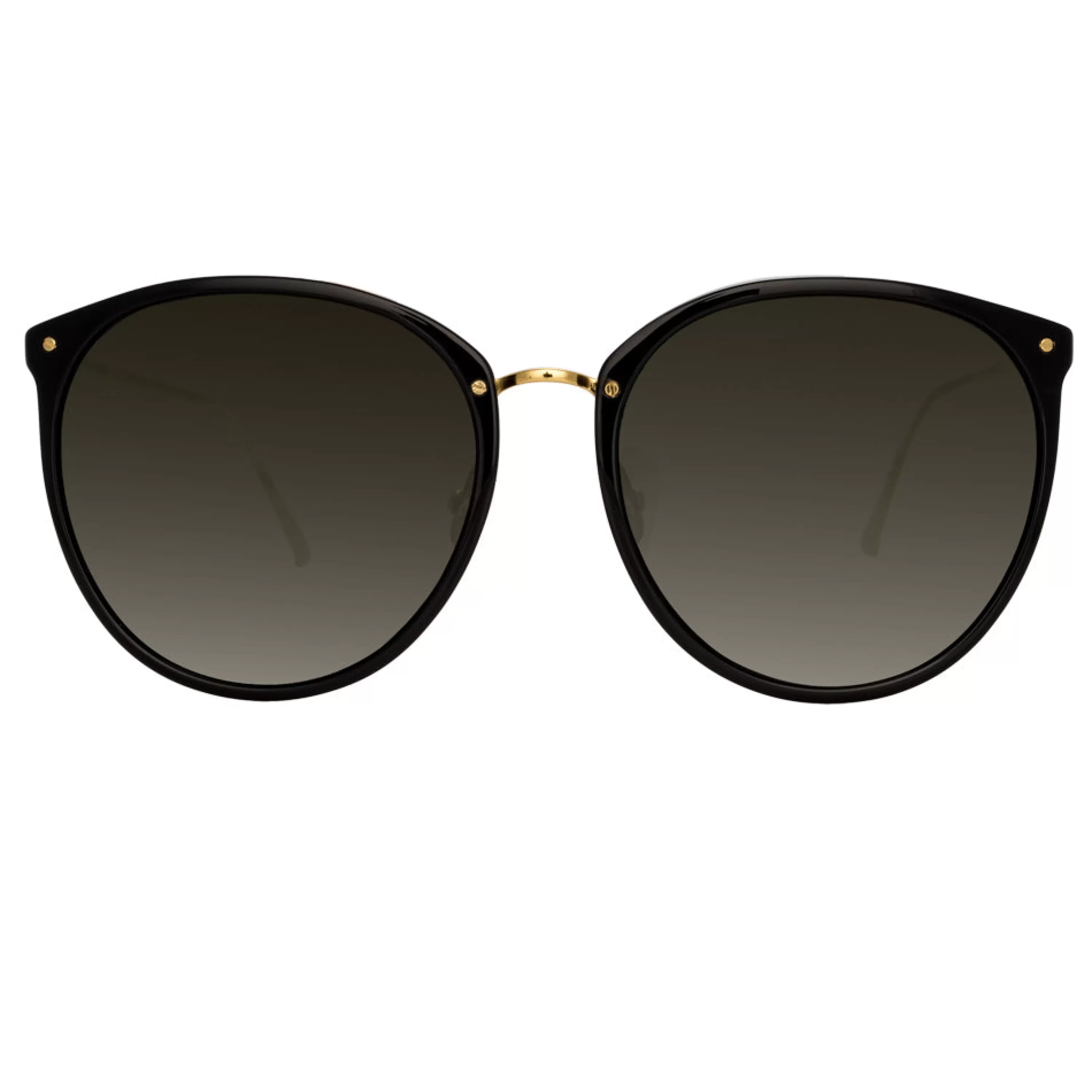 Linda Farrow The Kings | Oversized Sunglasses in Black Frame (C32)
