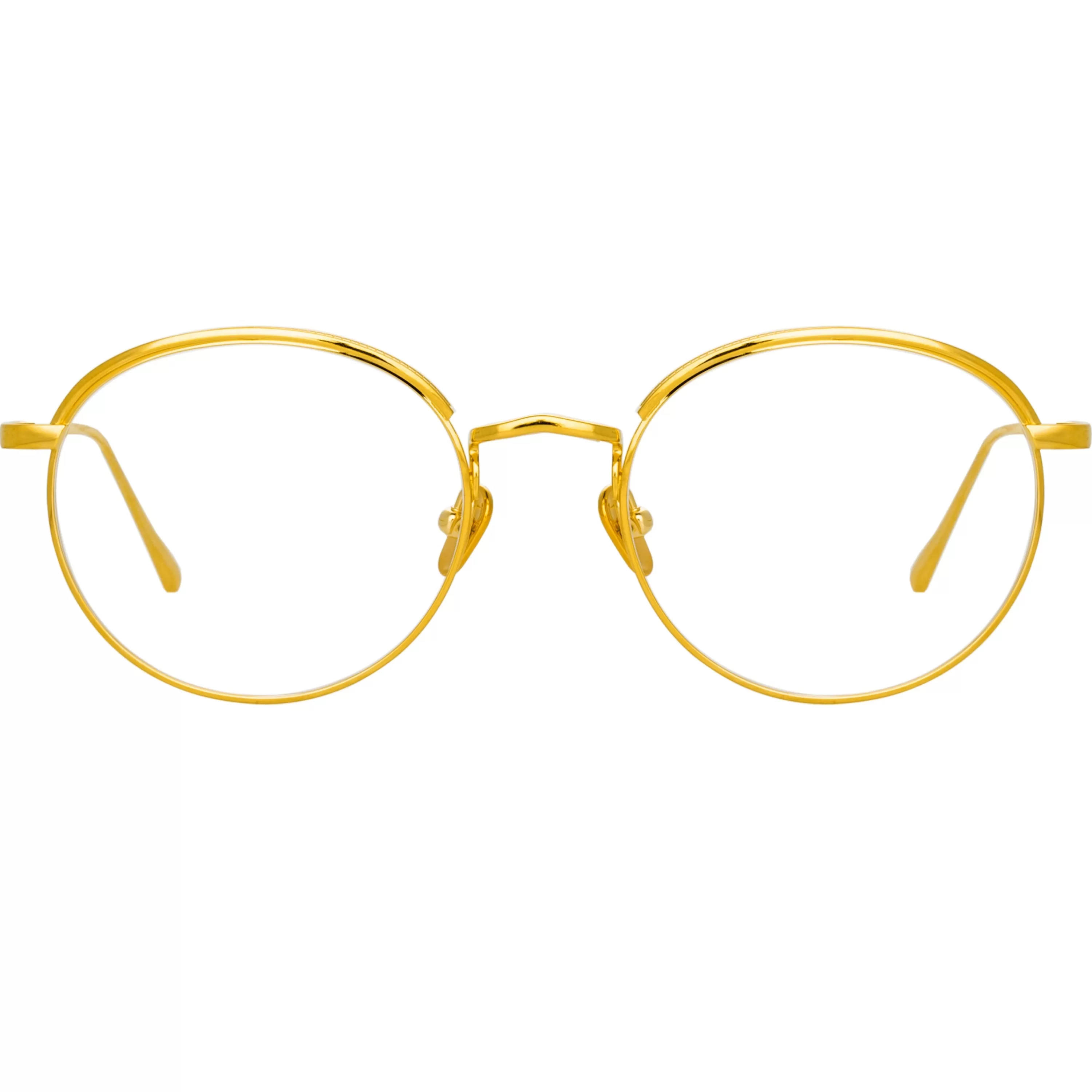 LINDA FARROW UK The Marlon | Oval Optical Frame in Yellow Gold (C5)