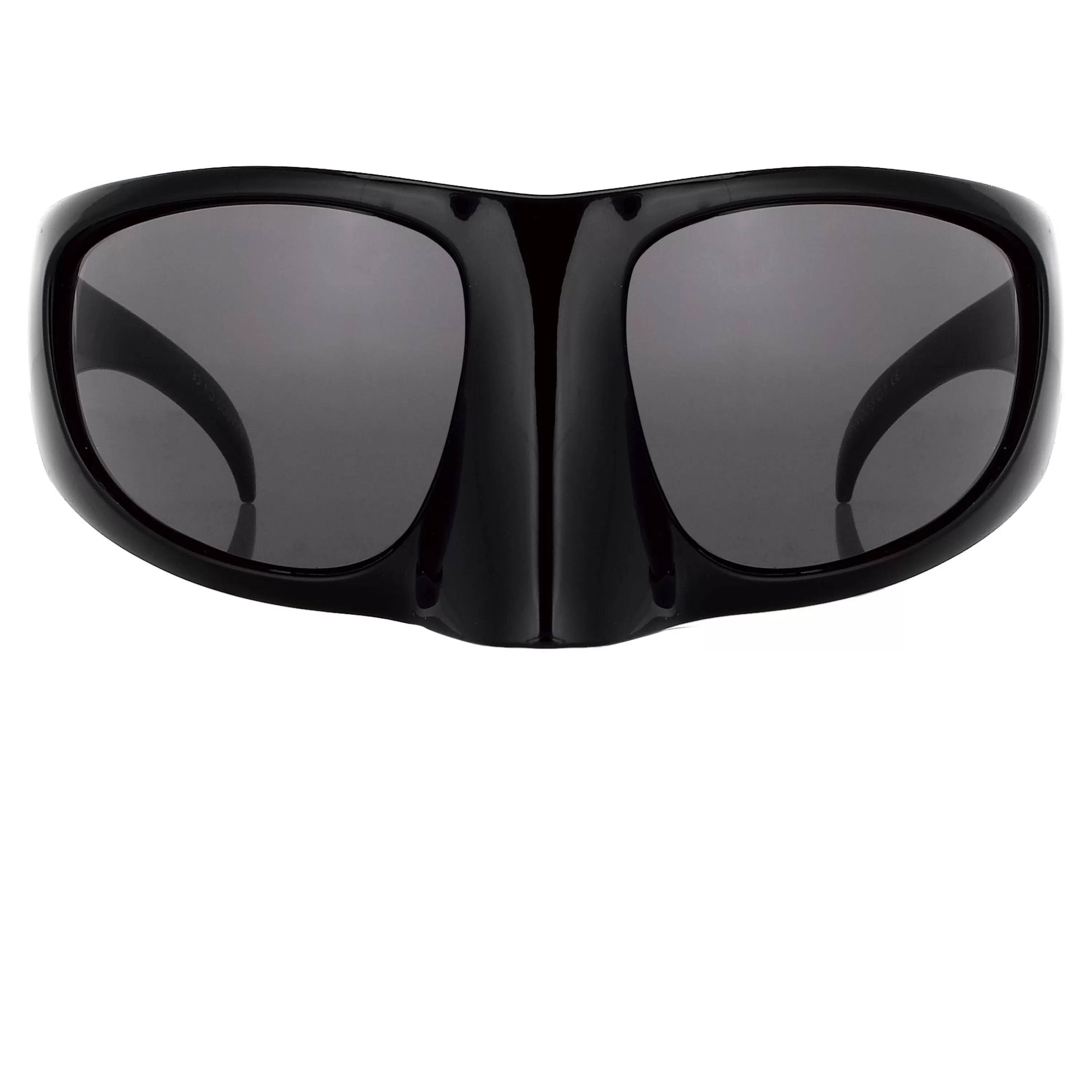 LINDA FARROW UK The Mask Sunglasses in Black