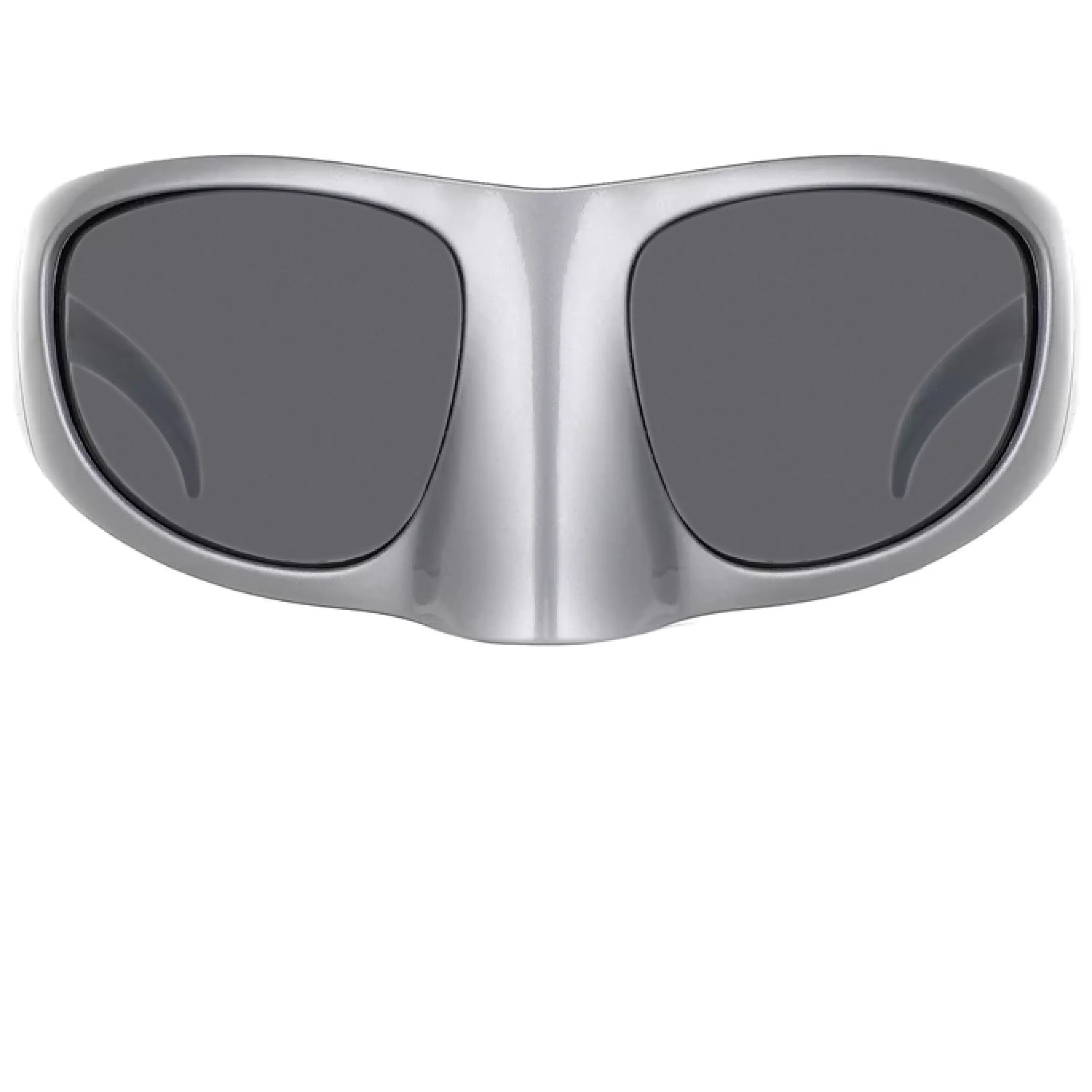LINDA FARROW UK The Mask Sunglasses in Silver