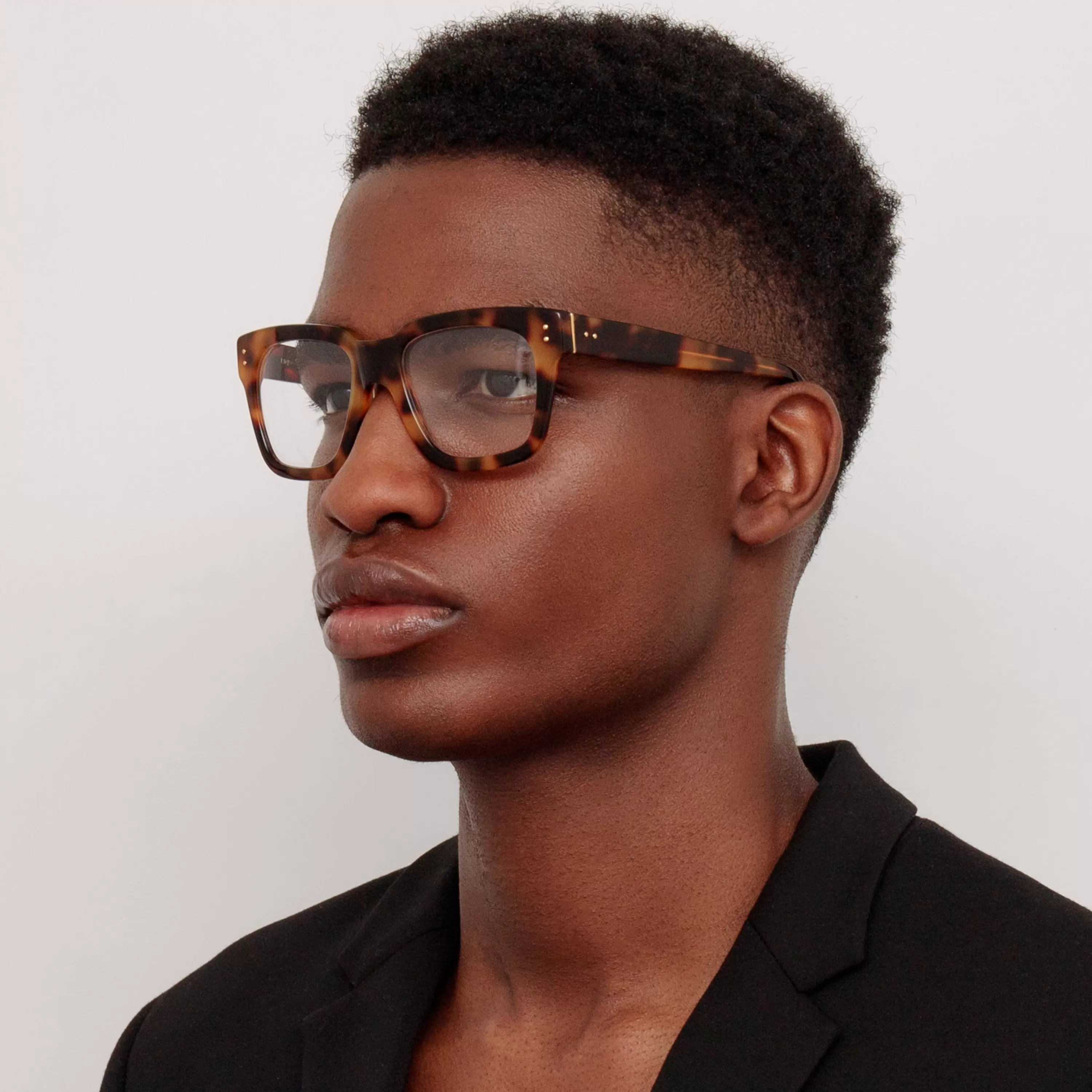 Linda Farrow The Max | Men's Optical D-Frame in Tortoiseshell (C2)
