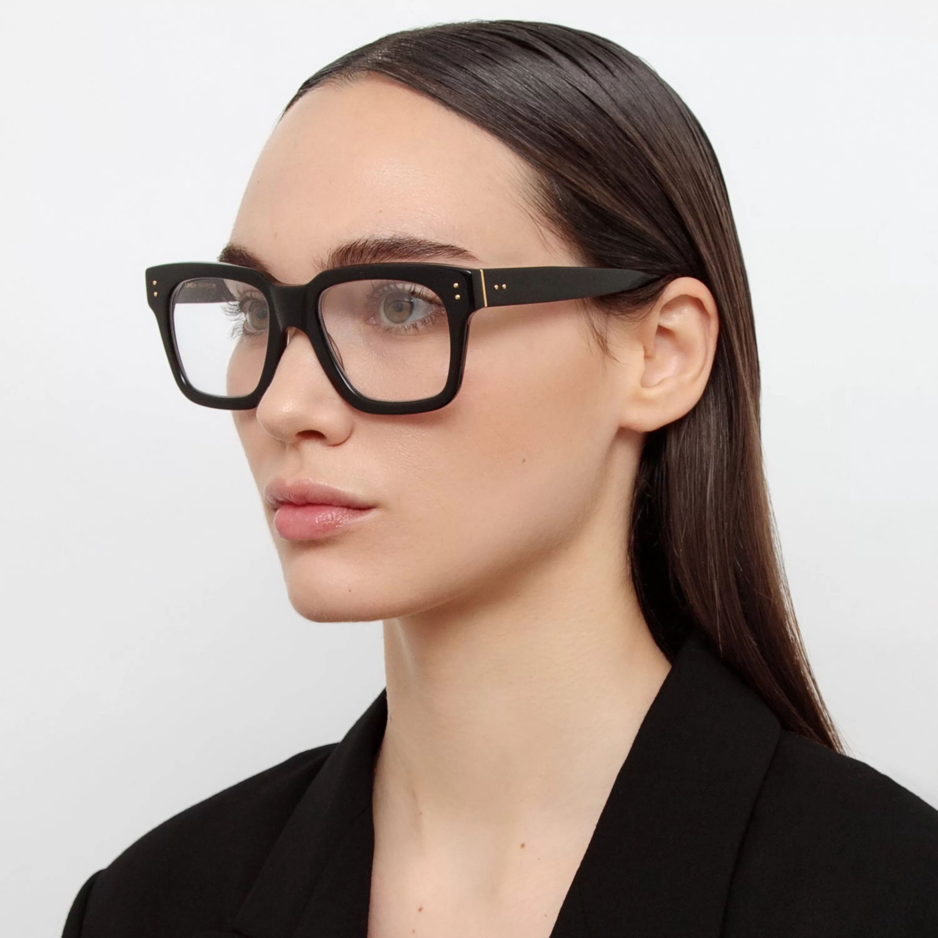 Women Linda Farrow The Max | Optical D-Frame in Black (C1)