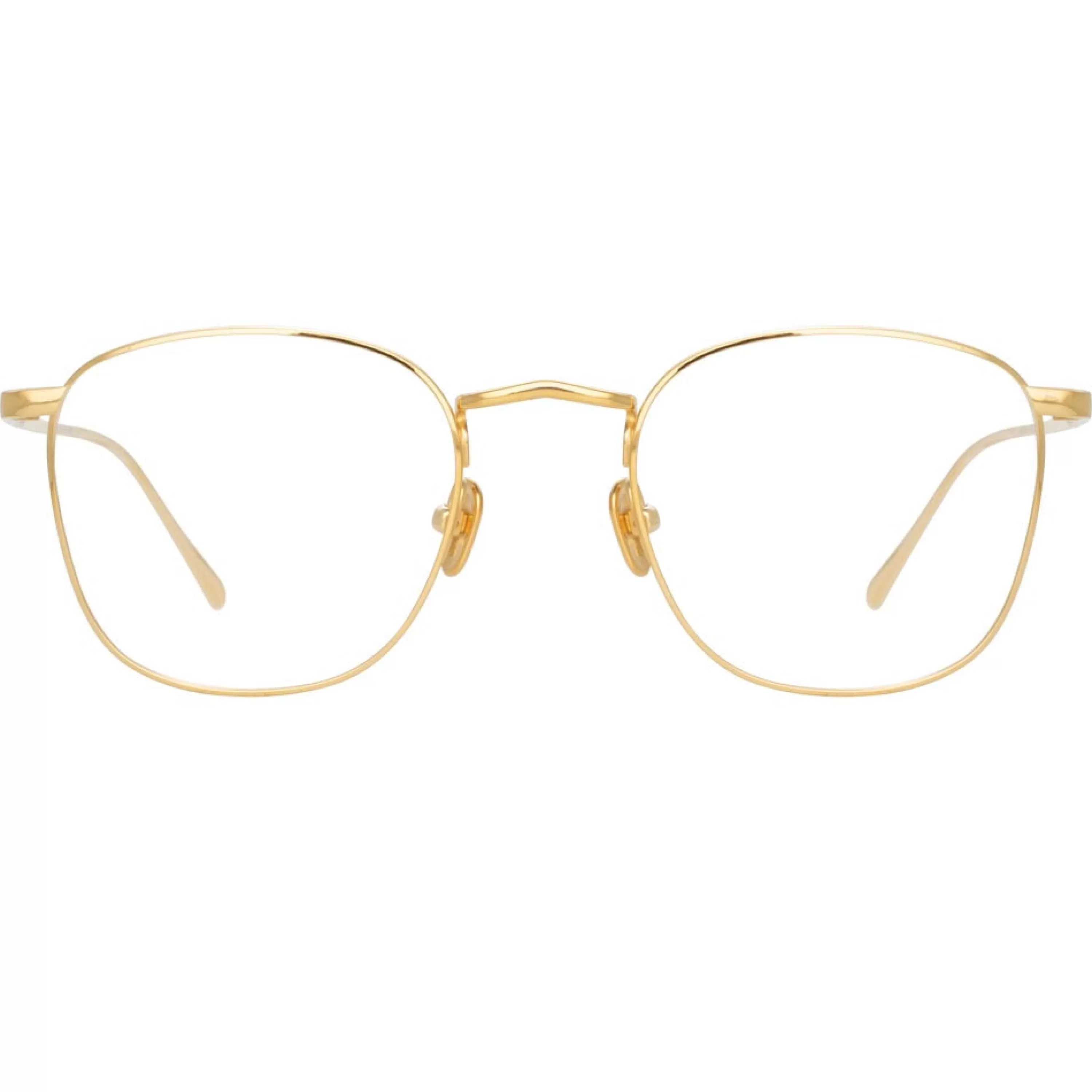 Linda Farrow The Simon | Square Optical Frame in Yellow Gold (C6)