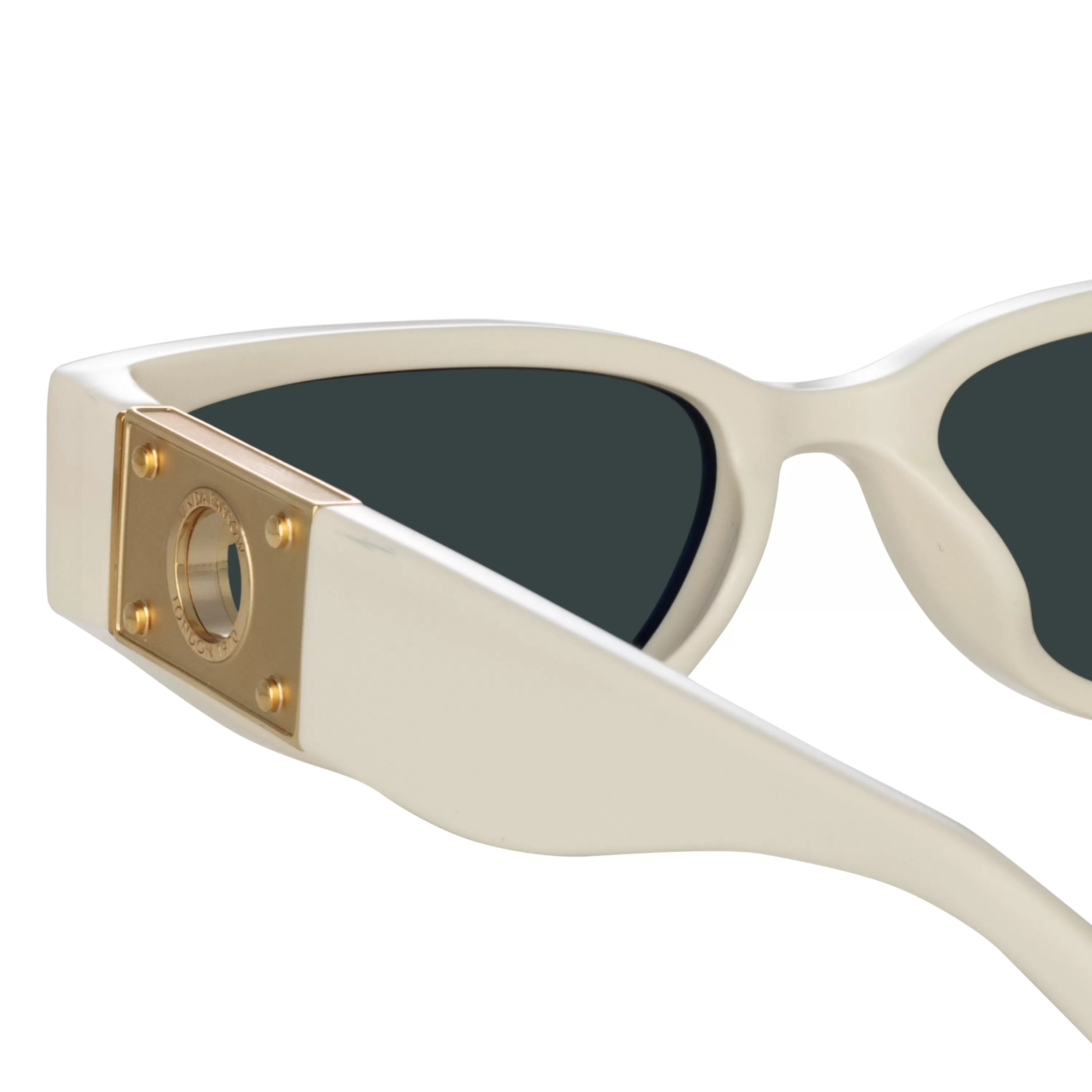 tomie_cat_eye_sunglasses_in_white_4.webp Women LINDA FARROW (U.K.) Tomie Cat Eye Sunglasses in White